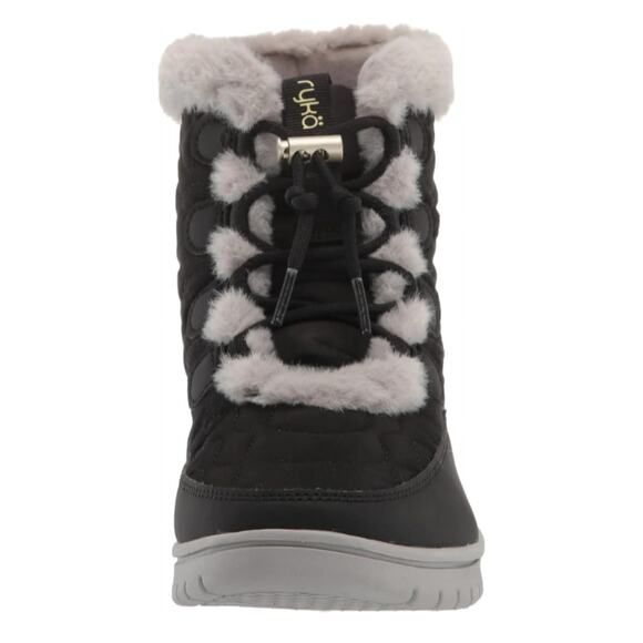 Ryka Womens Black Snow Bound Water Repellent Faux Fur Winter Boots Lace sz 8 NEW - Picture 6 of 8